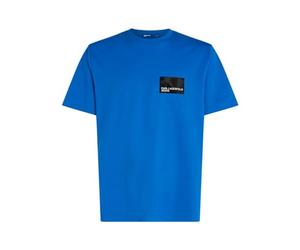 KARL LAGERFELD JEANS Uomo Regular Short Sleeve Logo T-Shirt KLJ Blue L