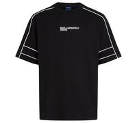 Karl Lagerfeld Jeans Uomo Relaxed Piping T-Shirt Black L