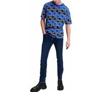 KARL LAGERFELD JEANS Uomo Skinny Denim Blu Scuro Slavato 3132