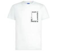 KARL LAGERFELD JEANS Uomo Slim Short Sleeve Frame Logo T-Shirt Bianco M