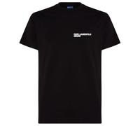 Karl Lagerfeld Jeans Maglietta Slim a Maniche Corte con Mini Logo Nero M Uomo