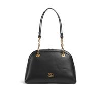 Karl Lagerfeld Autograph Borsa a spalla Vera Pelle 25 cm nero