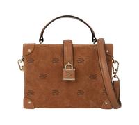 Karl Lagerfeld - K/Autograph Padlock Suede Trunk Bag - - Bags - Donna - Marrone - ONE SIZE