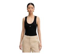 Karl Lagerfeld - K/Autograph Ribbed Tank Top - - Tops - Donna - Nero - M