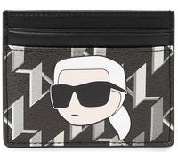 Karl Lagerfeld K Ikonik 2.0 Cc Portafoglio Bifold Per Donne In Nero E Bianco