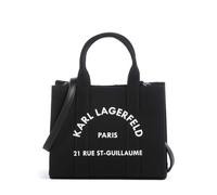 Karl Lagerfeld K/Rue St Guillaume Mini Borsa a tracolla nero, canvas, donna