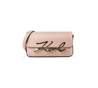 Karl Lagerfeld K/Signature 2.0 Borsa a spalla Vera Pelle 22 cm rosa