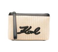 Karl Lagerfeld - K Signature Raffia Pouch - -Bags -Donna -Beige -ONE SIZE