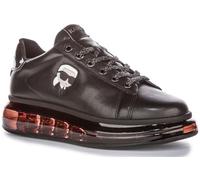 KARL LAGERFELD Kapri KCushion Nft Lo - Scarpe da ginnastica basse da donna con suola trasparente, Nero Mono, 40 EU