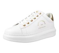 KARL LAGERFELD Kapri Maison Karl Lace Pelle Donna Bianco Oro, Bianco Oro (EU 37)
