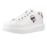 Karl Lagerfeld Kapri Nft Lo Pizzo Scarpe da Ginnastica Donna Bianche/Rosa