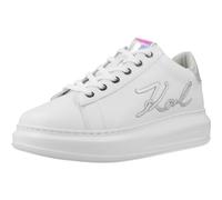 Karl Lagerfeld Kapri Signa Lace Womens White/Iridescent Trainers-UK 7 / EU 40