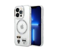 Karl Lagerfeld Karl & Choupette Custodia MagSafe in alluminio, trasparente - iPhone 14 Pro Max