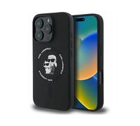 KARL LAGERFELD Karl Lagerfeld 6.3 " Rigida Con Anello COVER per Apple iPhone 16 Pro, Nero