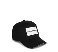 Karl Lagerfeld Kids cappello con visiera e patch logo nero