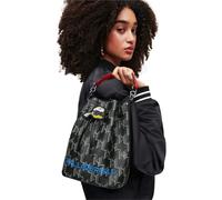 Karl Lagerfeld Kl X Disney Paperino Borsa A Secchiello Donna In Nero Grigio