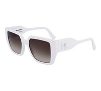 Karl Lagerfeld KL6098S 105, Bianco, Plastic, Donne occhiali da sole 52
