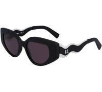 Karl Lagerfeld KL6144S 002, Nero, Plastic, Donne occhiali da sole 50