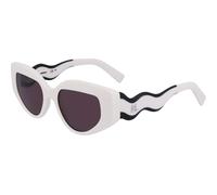 Karl Lagerfeld KL6144S 101, Bianco, Plastic, Donne occhiali da sole 50