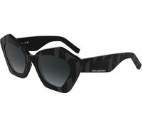 Karl Lagerfeld KL6199S 001, Nero, Acetate, Donne occhiali da sole 53