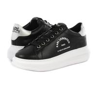 KARL LAGERFELD KL62538 00S Kapri Maison Karl Lace Black Lthr w/Silver