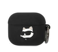 Karl Lagerfeld Custodia per smartphone 'Silicone Choupette AirPods 3' nero / bianco, Taglia One Size