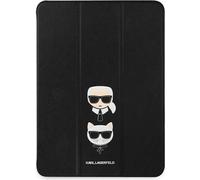 Karl Lagerfeld Klfc12Okck Custodia per Ipad 12.9 Pro2021 Czarny/Nero Saffiano Karl &Choupette