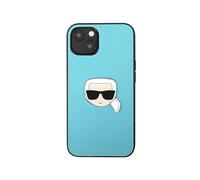 Karl Lagerfeld Custodia Per Telefono Klhcp13spkmb Iphone 13 Mini 5.4 Leather Ikonik Karl`s Head