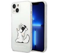 Karl Lagerfeld KLHCP14SCFNRC - Custodia rigida per iPhone 14 6,1", trasparente Choupette Fun