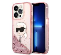 Karl Lagerfeld KLHCP14XLNKHCP - Custodia rigida per iPhone 14 Pro Max 6,7", colore: Rosa