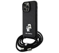 Karl Lagerfeld KLHCP14XSAKCPSK - Custodia rigida per iPhone 14 Pro Max 6.7", colore: Nero