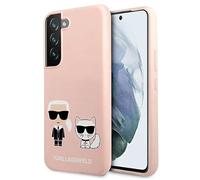 Karl Lagerfeld KLHCS22MSSKCI - Custodia per S22+ S906, in silicone, colore: Rosa chiaro