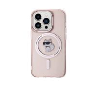 KARL LAGERFELD KLHMP14XHFCCNOP COVER MAGSAFE per Apple iPhone 14 Pro Max, Rosa