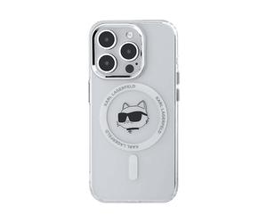 KARL LAGERFELD KLHMP14XHLSCHH Cover MagSafe per Apple iPhone 14 Pro Max, Bianco