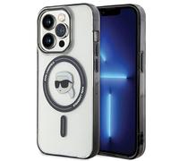 Karl Lagerfeld KLHMP15LHKHNOTK - Custodia rigida per iPhone 15 Pro 6.1", colore: Trasparente