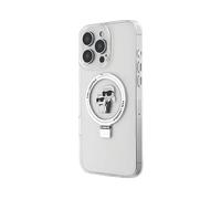 KARL LAGERFELD KLHMP16XHMRSKCH Cover MagSafe per Apple iPhone 16 Pro Max, Bianco