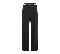 Karl Lagerfeld - KLJ Mixed Material Pant - - Trousers - Donna - Nero - S