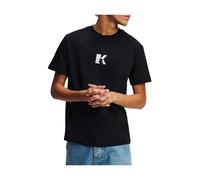 Karl Lagerfeld - KLJ Reg SS K Logo Tee - - Tops - Uomo - Nero - L