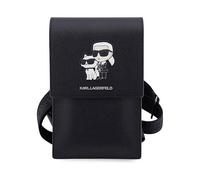 KARL LAGERFELD Klwbsakcpmk Custodia con cordino per Apple Universale, Nero