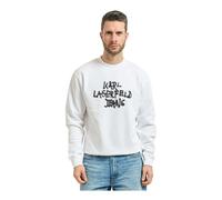Karl Lagerfeld Jeans B1m20051 Graffiti Sweatshirt Bianco S Uomo