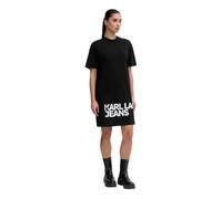 KARL LAGERFELD JEANS Abito nero / bianco Donna - PROMO - Premium - Abiti - Abiti in maglia e in jersey KARL LAGERFELD JEANS 36
