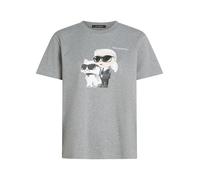 Karl Lagerfeld, ,Tops ,Donna ,Grigio ,M Ikon T-shirt