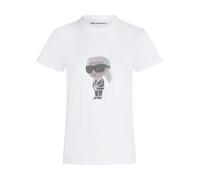Karl Lagerfeld Maglietta 'Ikon' beige / nero / argento / bianco Donna Karl Lagerfeld M