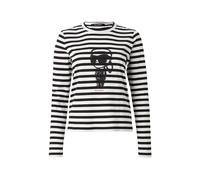 Karl Lagerfeld Maglietta 'IKON' nero / bianco Donna Karl Lagerfeld XL