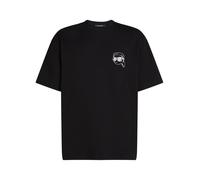 Karl Lagerfeld Maglietta 'IKON' nero / bianco Uomo Karl Lagerfeld XL