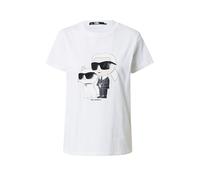 Karl Lagerfeld Maglietta 'Ikonik 2.0' crema / nero / offwhite / bianco naturale Donna Karl Lagerfeld XS crema / nero / offwhite / bianco naturale