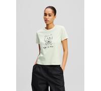 Karl Lagerfeld Maglietta 'KL x Jorge Parra' nero / bianco, Taglia M