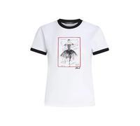 Karl Lagerfeld Maglietta 'Le ballet' rosso / nero / bianco / bianco lana Donna - Abbigliamento - Maglie e top - Maglie - T-shirt Karl Lagerfeld S