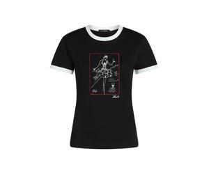 Karl Lagerfeld Maglietta 'Le Ballet' rosso / nero / bianco Donna Karl Lagerfeld M