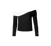 Karl Lagerfeld Maglietta nero / bianco Donna - Abbigliamento - Taglie comode - Maglie e top - Maglie e T-shirt Karl Lagerfeld S
